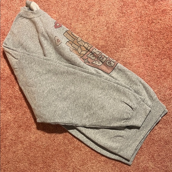 Gray Graphic Neck with Fries Before Guys Design - Picture 2 of 2